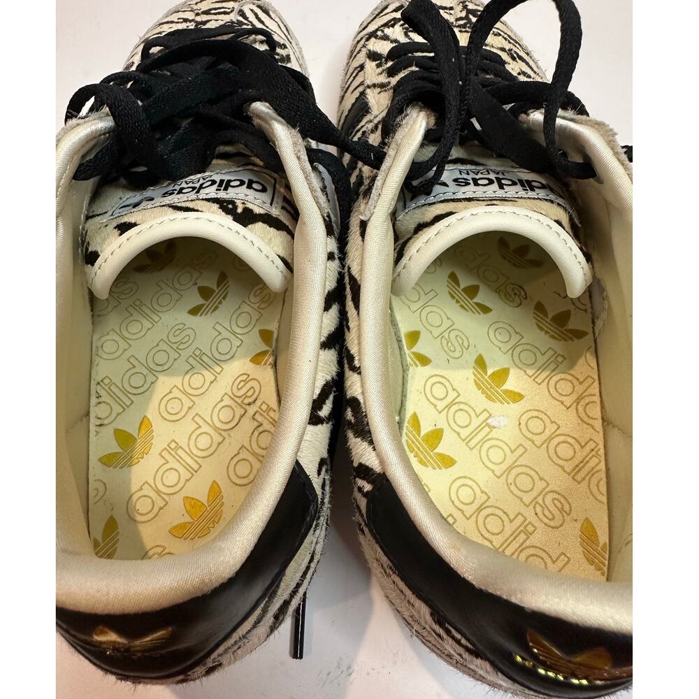 Adidas Originals Japan Pony Hair Sneakers Women’s 9.5 Zebra Print Low Top Shoes - Picture 10 of 10